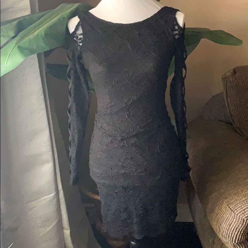 Black cocktail dress